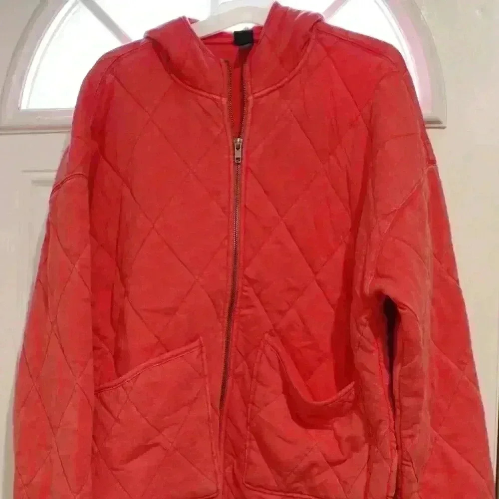 Wild Fable Small Coral Pink Quilted Hooded Jacket - New with Tags - Target